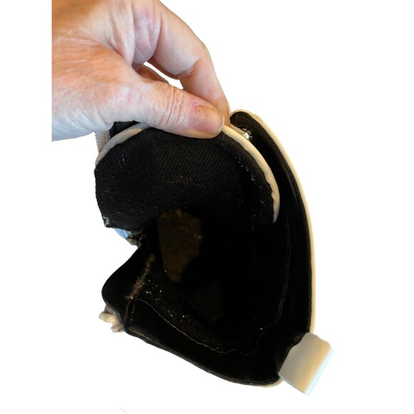 Unbranded Women's White Combat Boots Lace Up/Side Zip 9.5 EU 40 - Picture 9 of 10